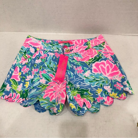 Lily Pulitzer Buttercup Stretch Short - NWT, Size 00, color: Zanzibar Blue - Picture 2 of 10